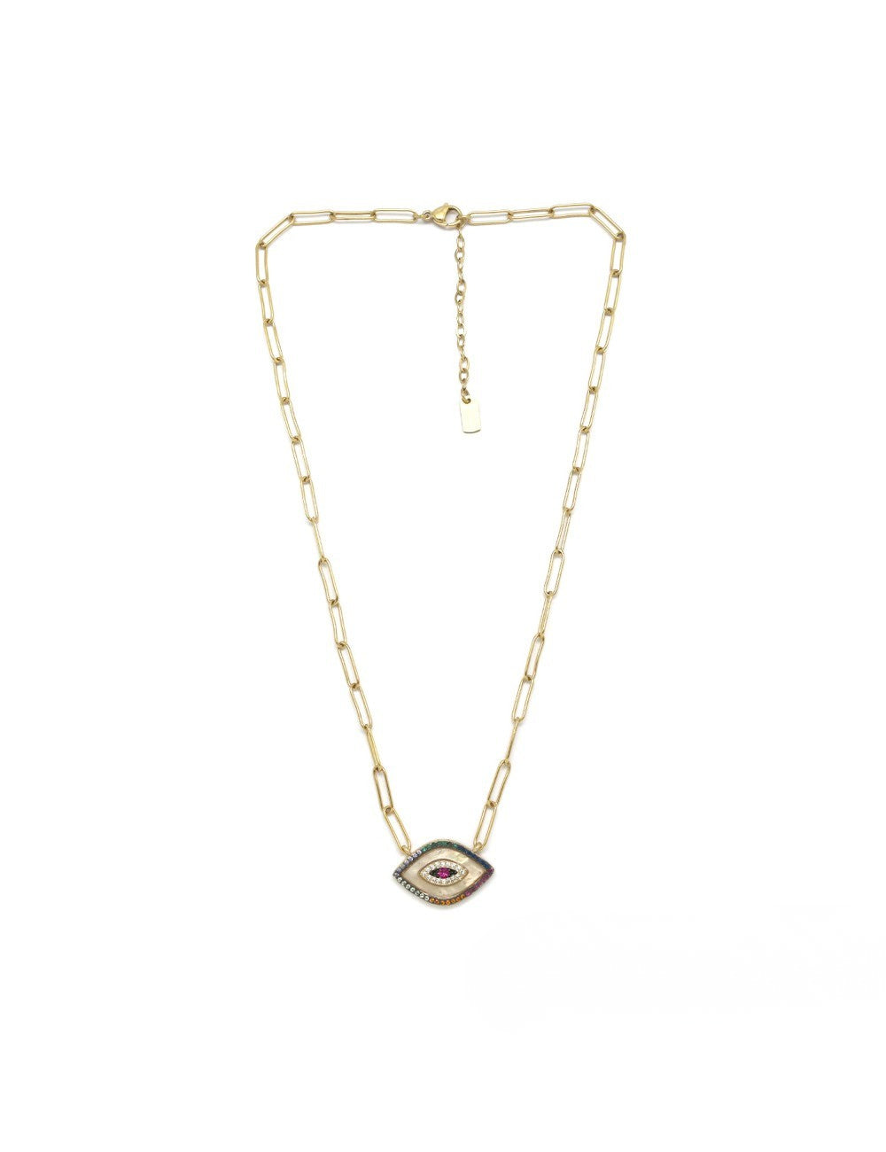 Collier oeil strass